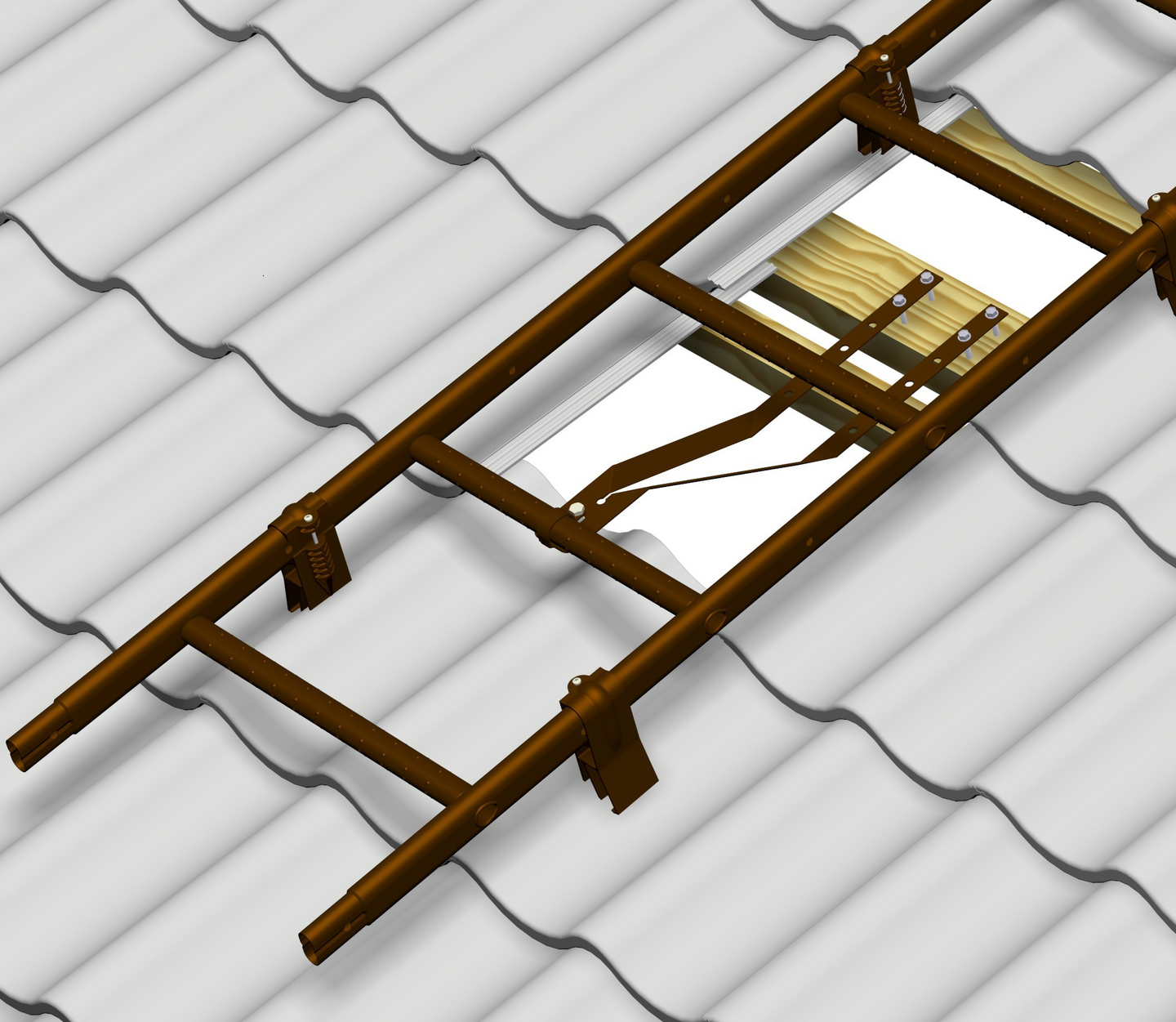 Asennussarja Rainman AS3 Helmi-kattotikas tiili