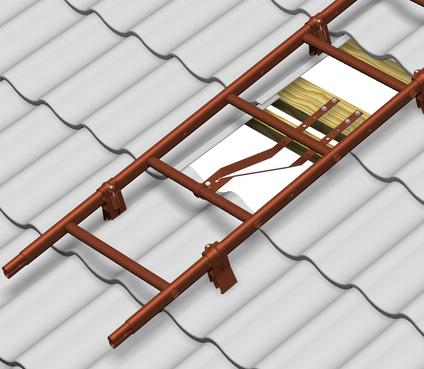 Asennussarja Rainman AS3 Helmi-kattotikas tiili