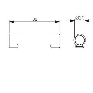Jatkoholkki ABB AJ20P 20mm HF 5kpl