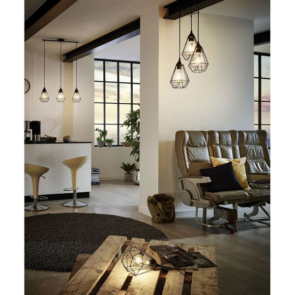 Plafondi Eglo Almonte 1 3-osainen G9 kristalli 260mm