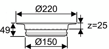 Korokerengas Uponor 150 25mm