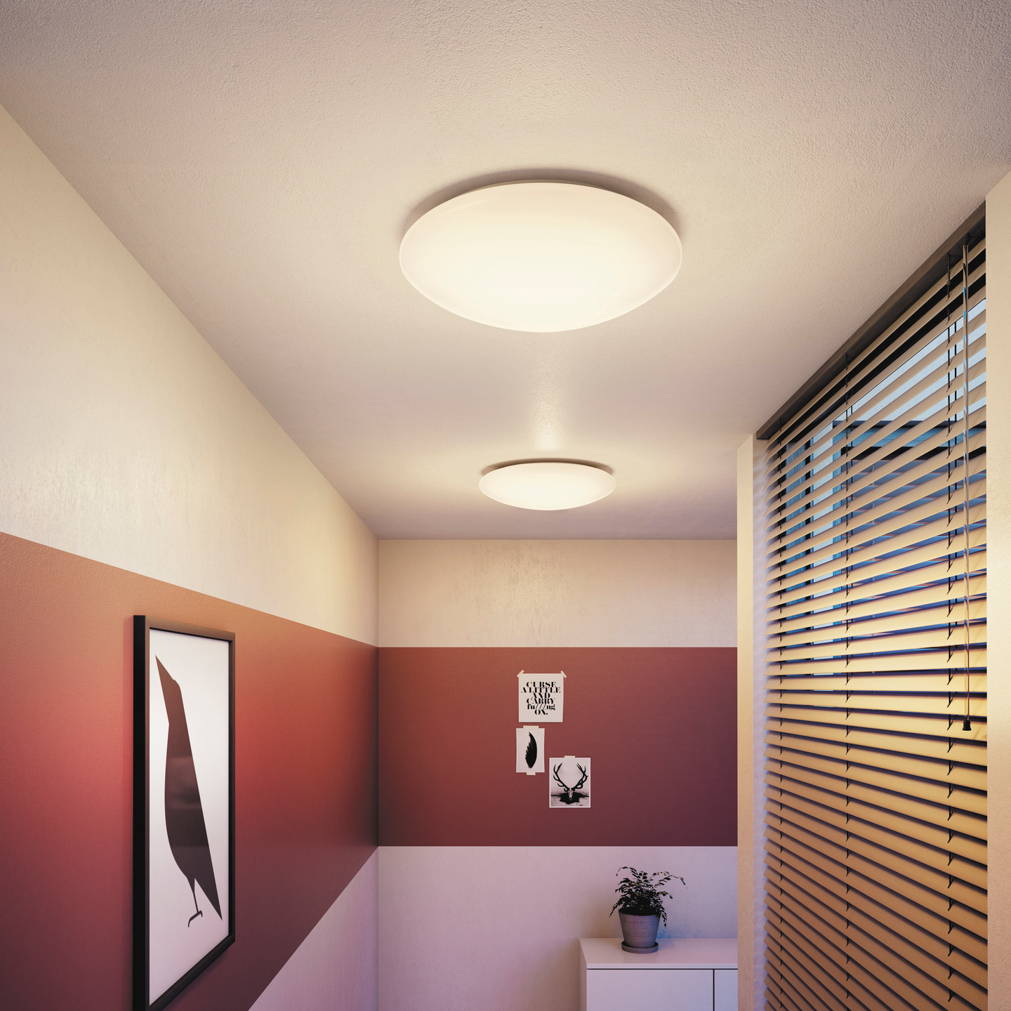 Kattovalaisin Philips Suede 2350lm valkoinen