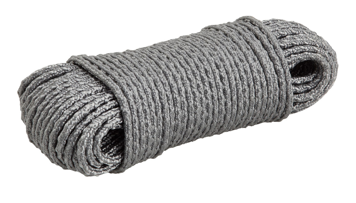 Retkeilyköysi PROF polyesteri heijastava 3mmx15m harmaa