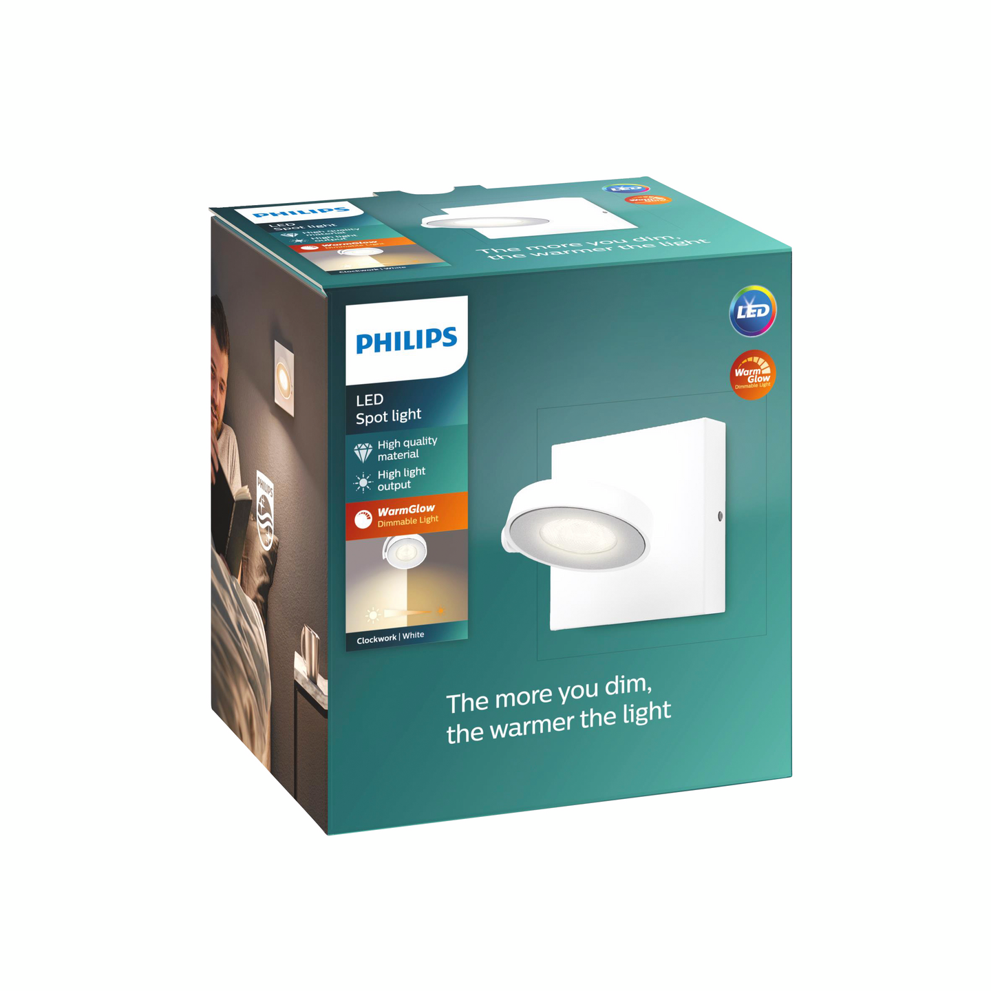 Spottivalaisin Philips Clockwork 500lm valkoinen