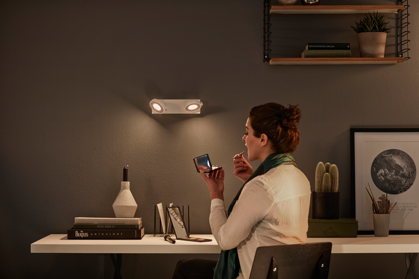 Spottivalaisin Philips Clockwork 1000lm valkoinen