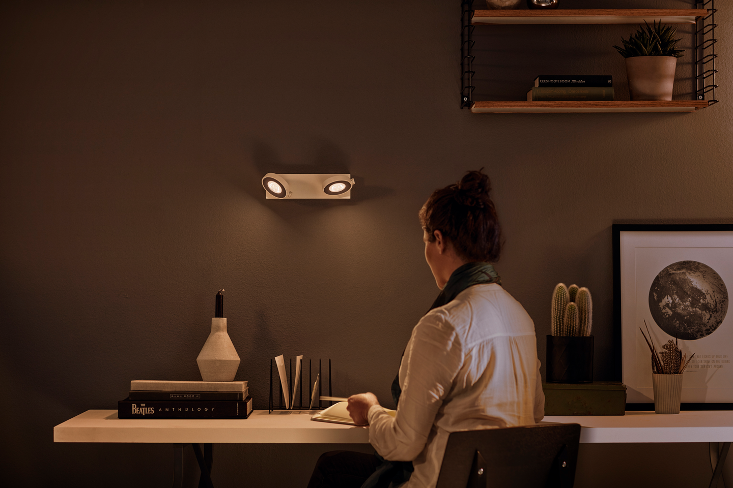 Spottivalaisin Philips Clockwork 1000lm valkoinen