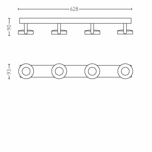 Spottivalaisin Philips Clockwork 2000lm valkoinen
