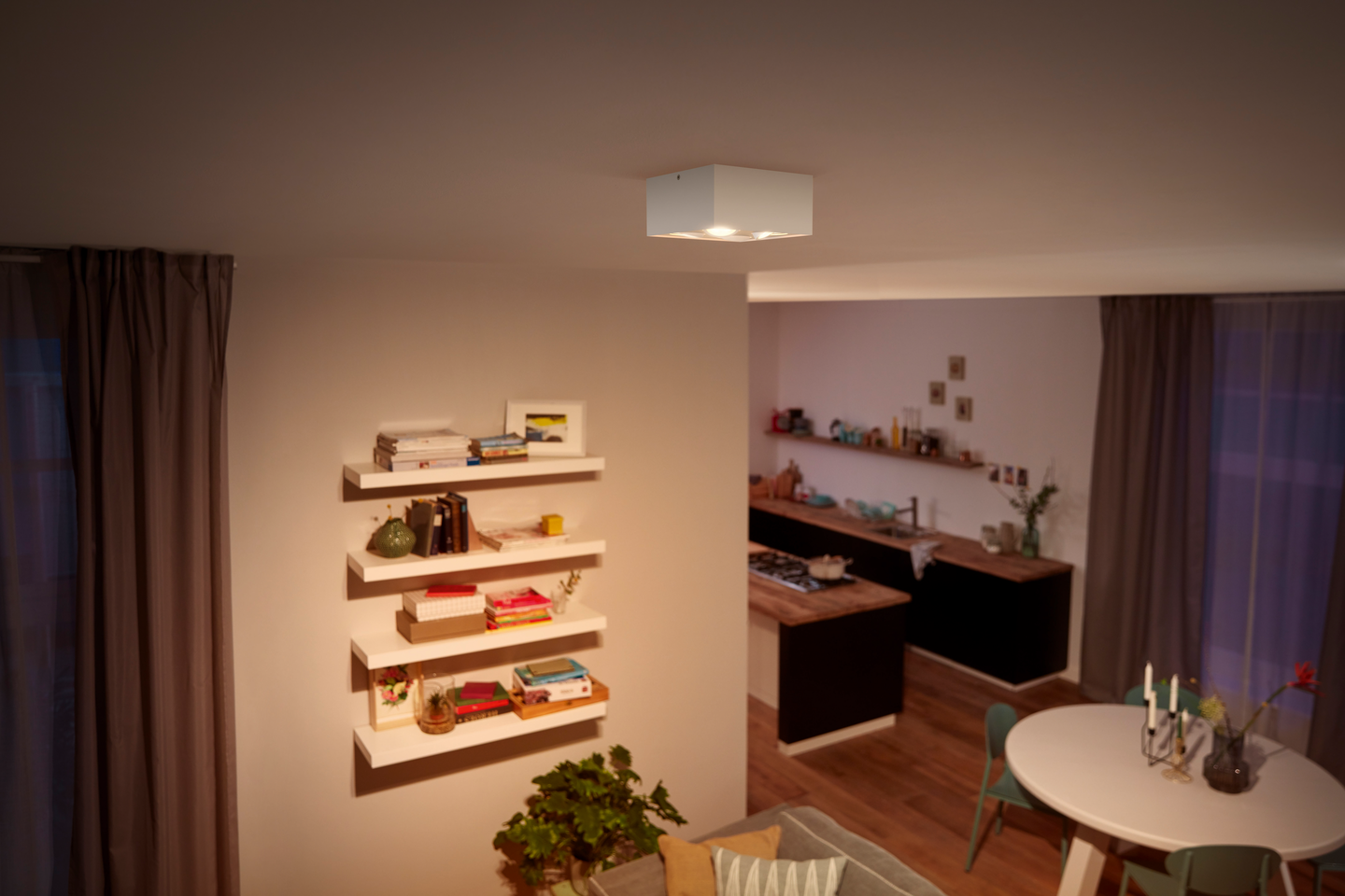 Spottivalaisin Philips Warmglow Box 4-osainen 2000lm valkoinen