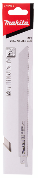 Puukkosahanterä Makita 225mm BiM 14tpi metalli 2kpl