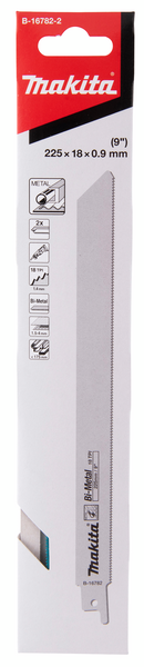 Puukkosahanterä Makita 225mm BiM 18tpi metalli 2kpl