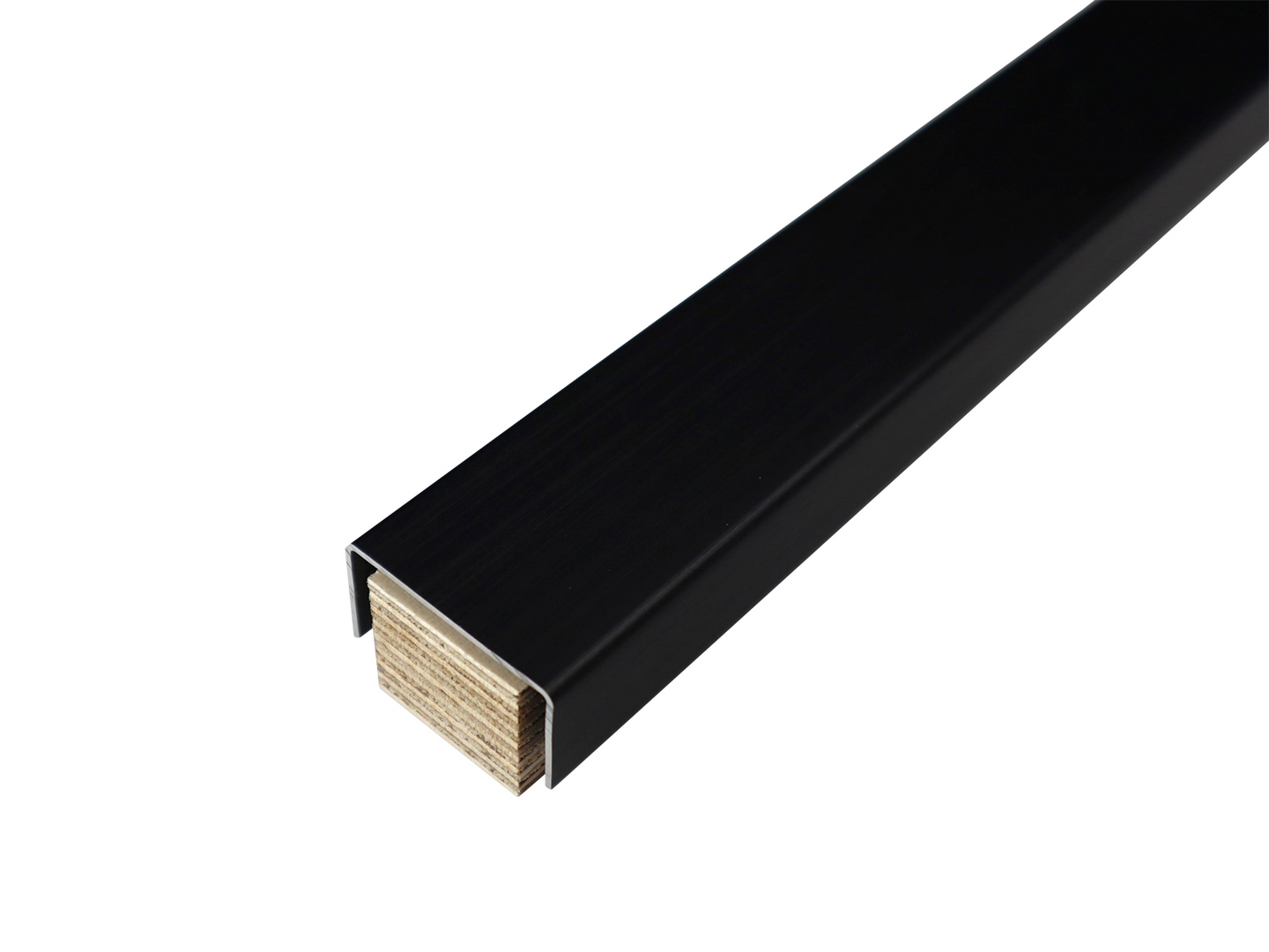 Vesieristekynnys 25x35x806mm M9S Carbon Black alumiini + vaneri