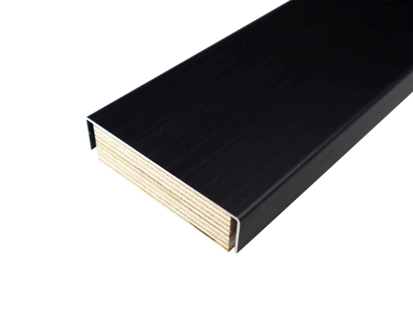 Vesieristekynnys 25x87x990mm M10U Carbon Black alumiini + vaneri