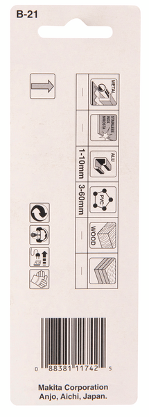Pistosahanterä Makita 75mm HSS B21 muovi/alumiini 2kpl