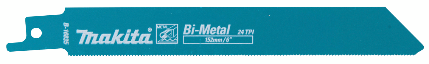 Puukkosahanterä Makita 150mm BIM 24tpi metalli 2kpl