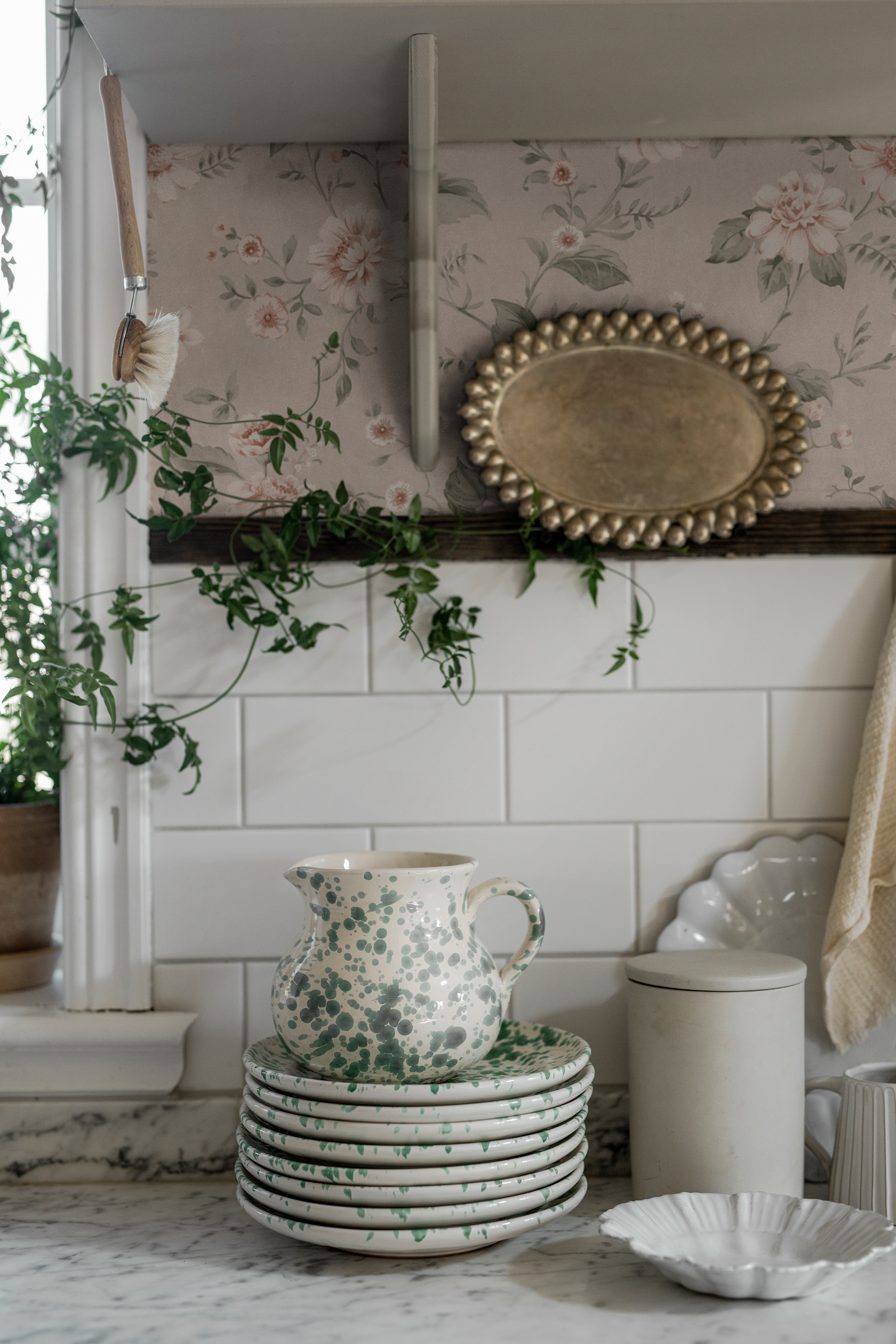 Tapetti Boråstapeter Cottage Garden 3572 10,05m kuitu