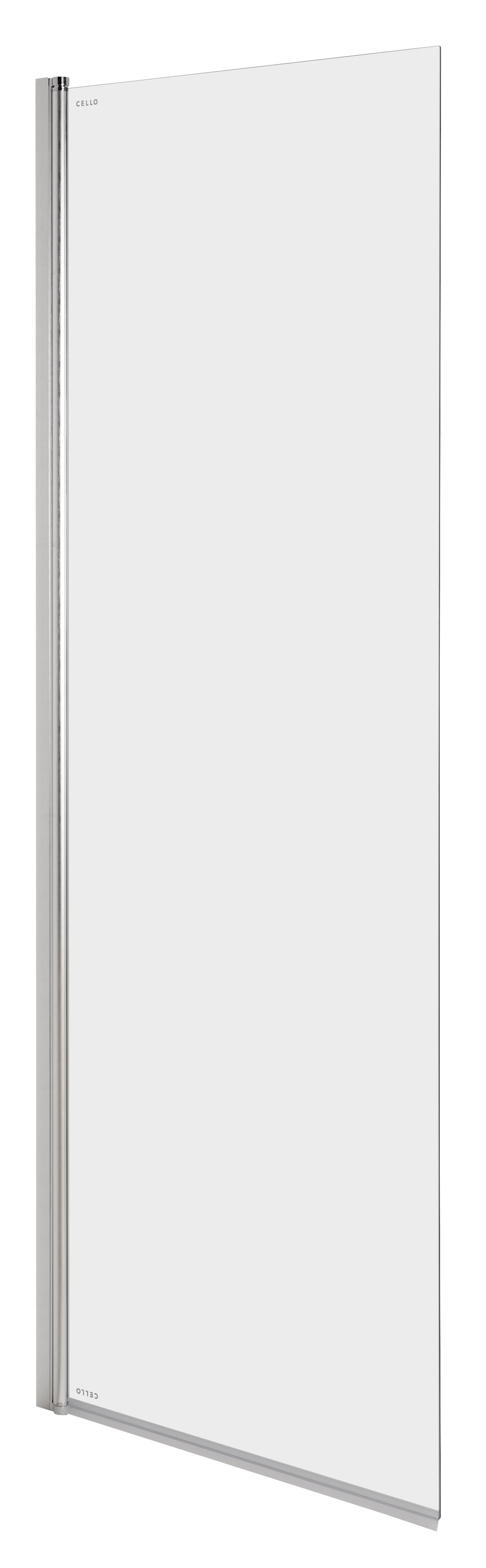 Suihkuseinä Cello Basic 195x50cm kirkas kääntyvä