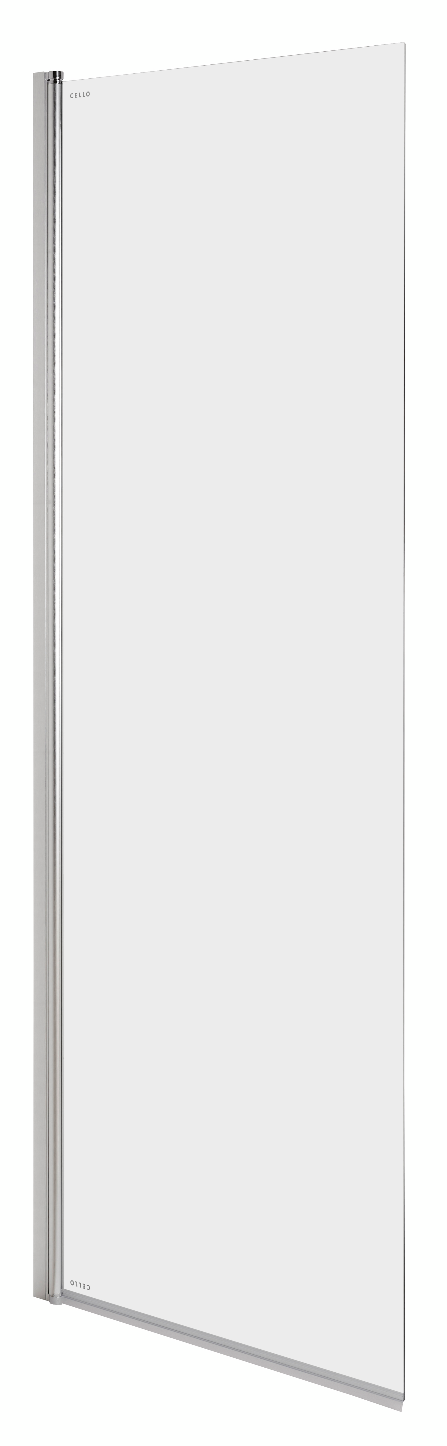 Suihkuseinä Cello Basic 195x60cm kirkas kääntyvä