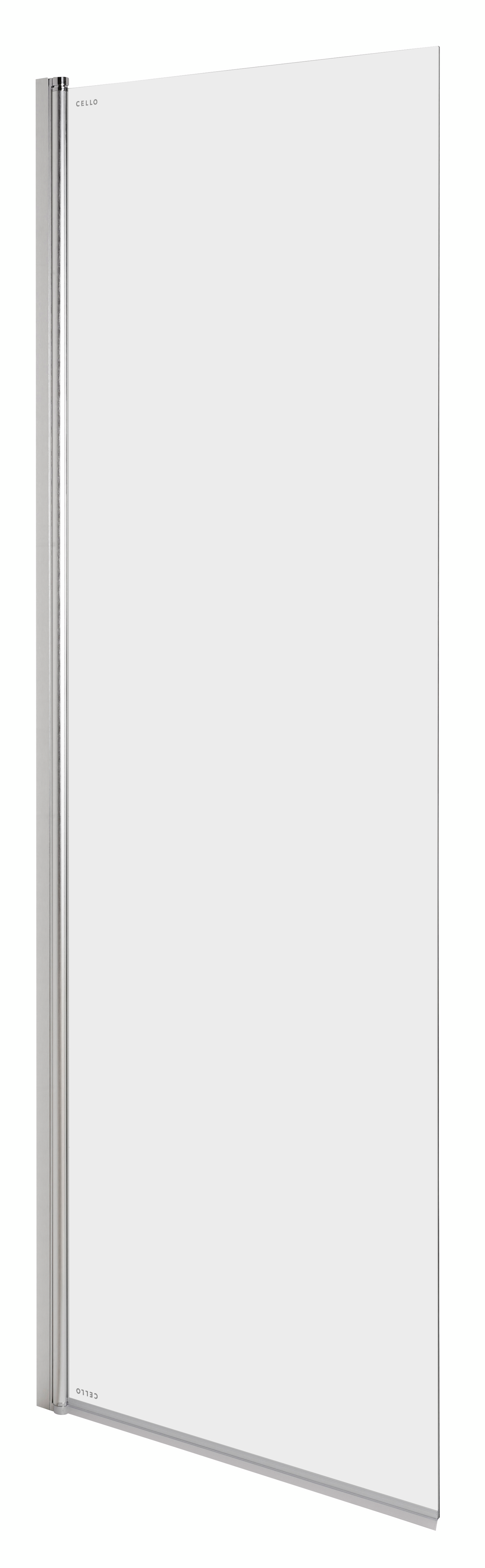 Suihkuseinä Cello Basic 195x70cm kirkas kääntyvä