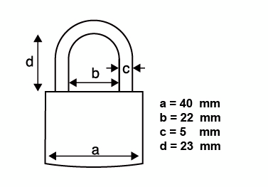 Riippulukko FXA 40mm messinki