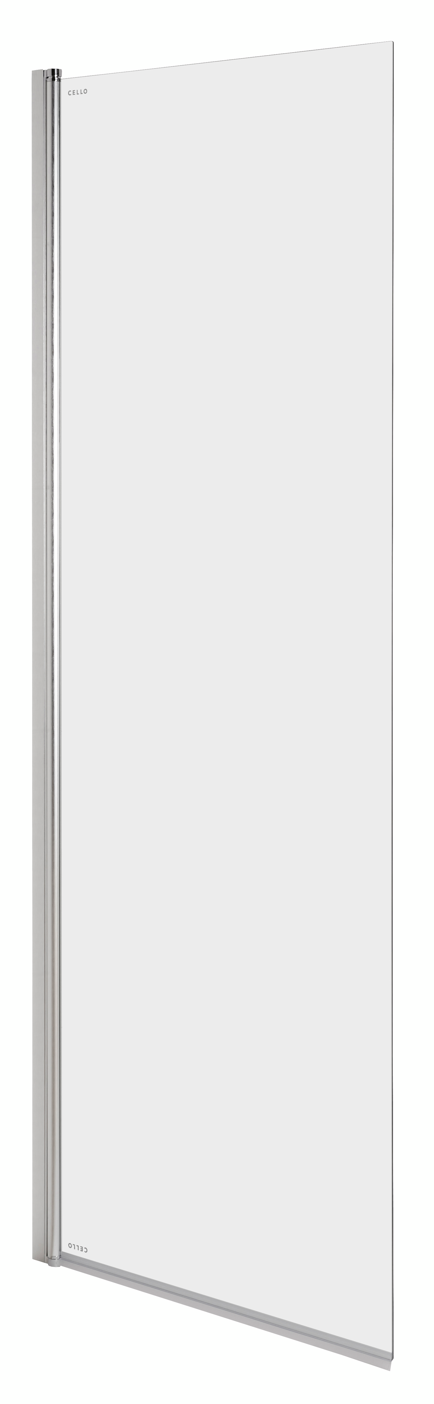 Suihkuseinä Cello Basic 195x80cm kirkas kääntyvä
