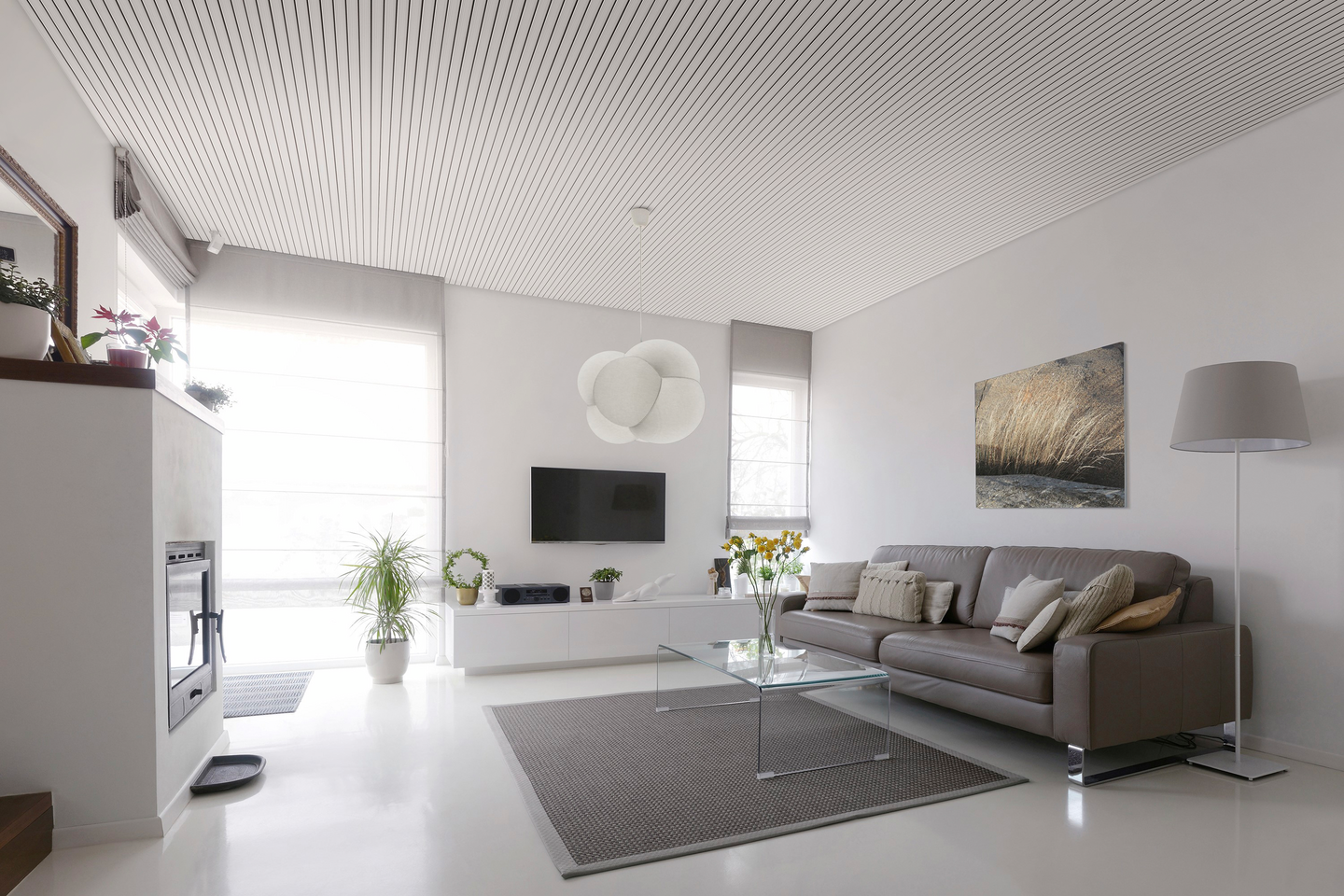 Sisustusrima 20x42x3580 SHP päätypontattu mänty sormijatkettu valkovahattu