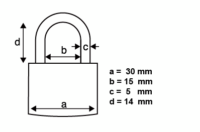 Riippulukko PROF 30mm alumiini