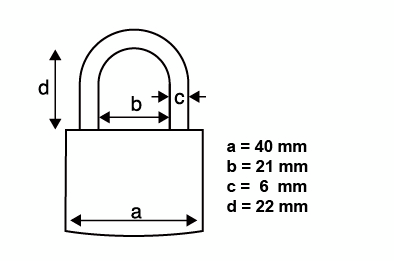Riippulukko PROF 40mm alumiini