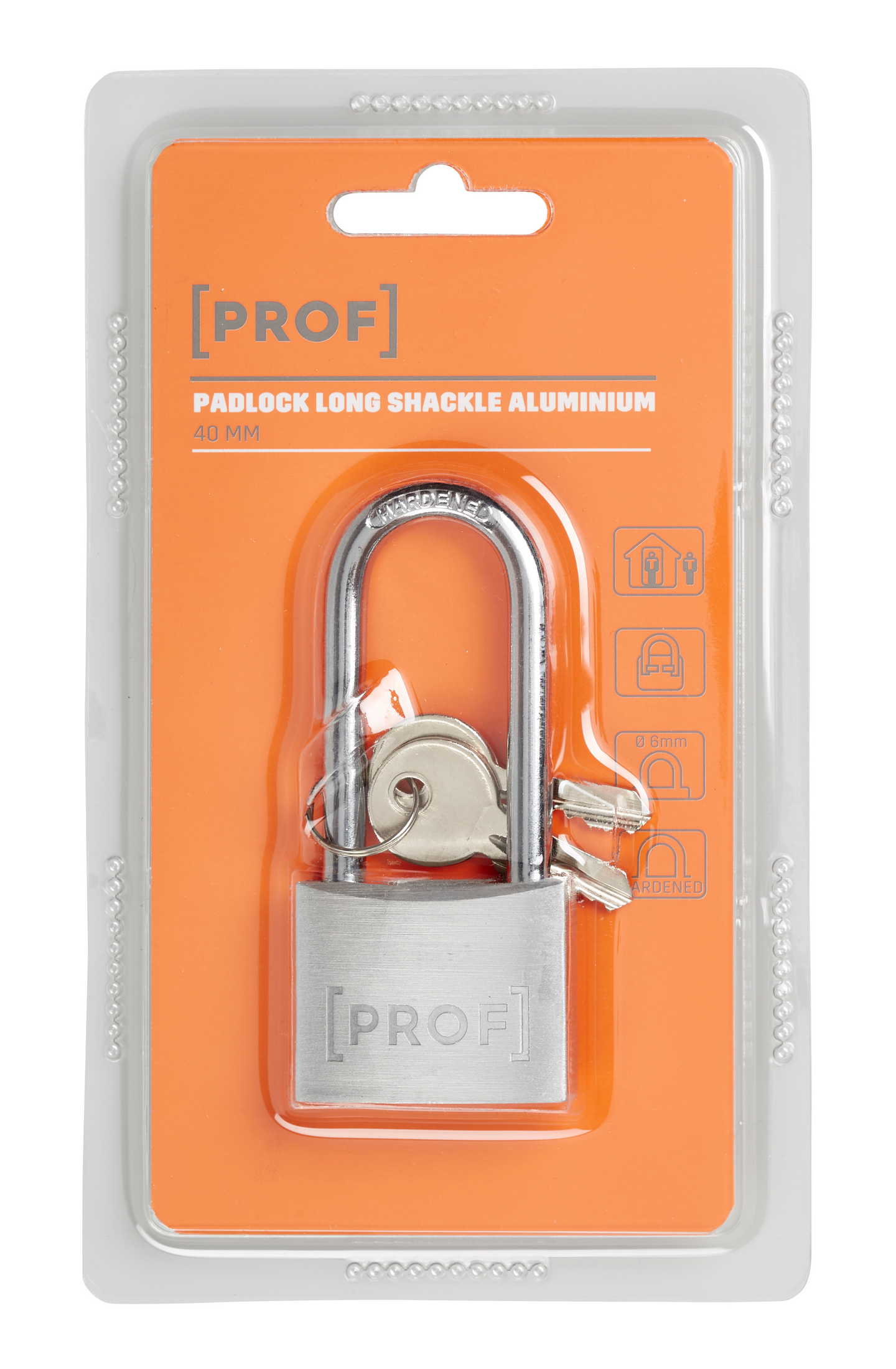 Riippulukko PROF 40mm alumiini pitkä sanka