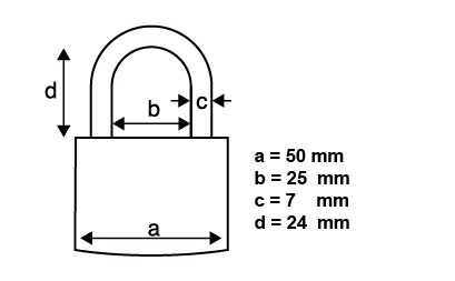 Riippulukko PROF 50mm alumiini