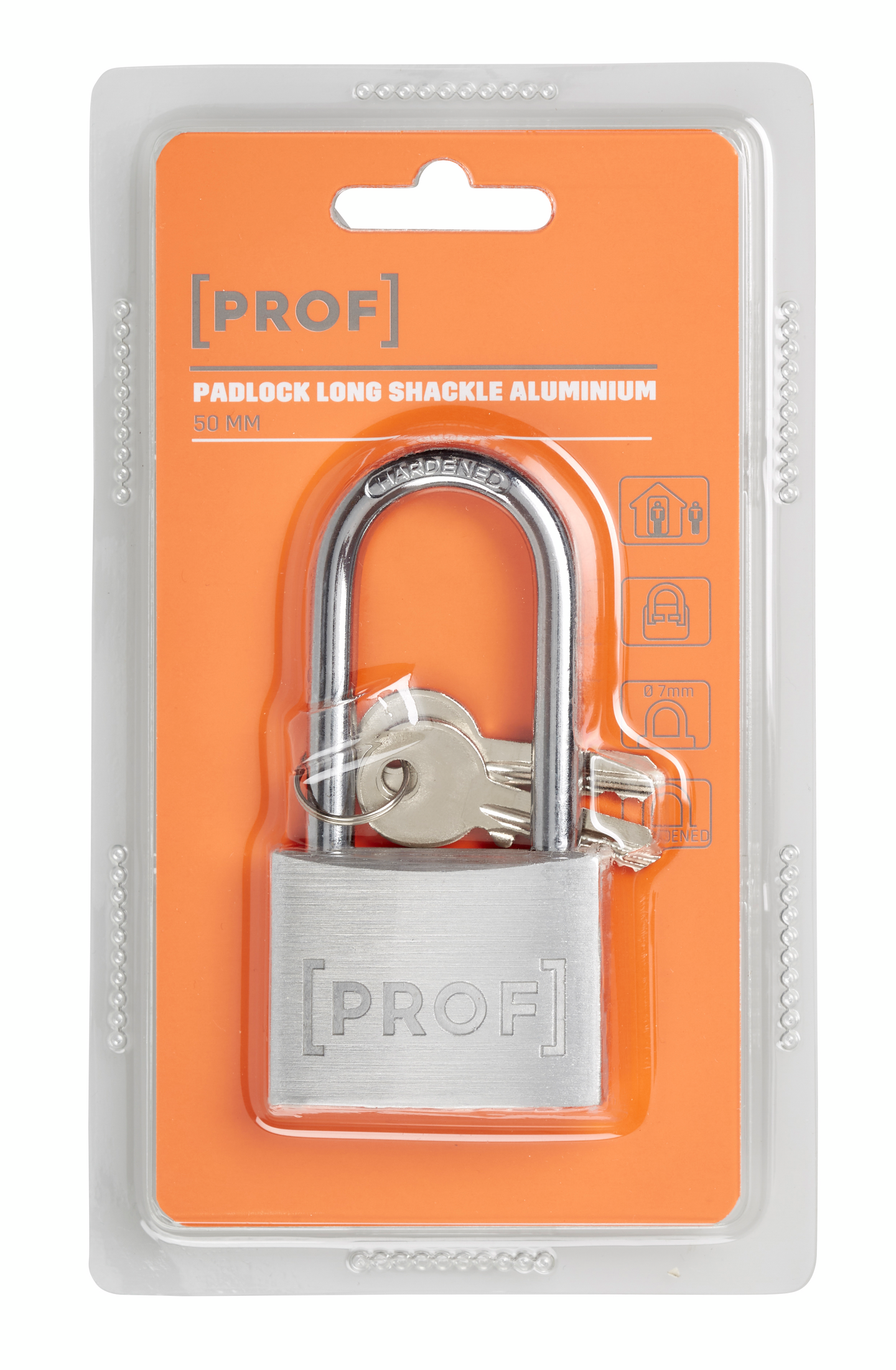 Riippulukko PROF 50mm alumiini pitkä sanka