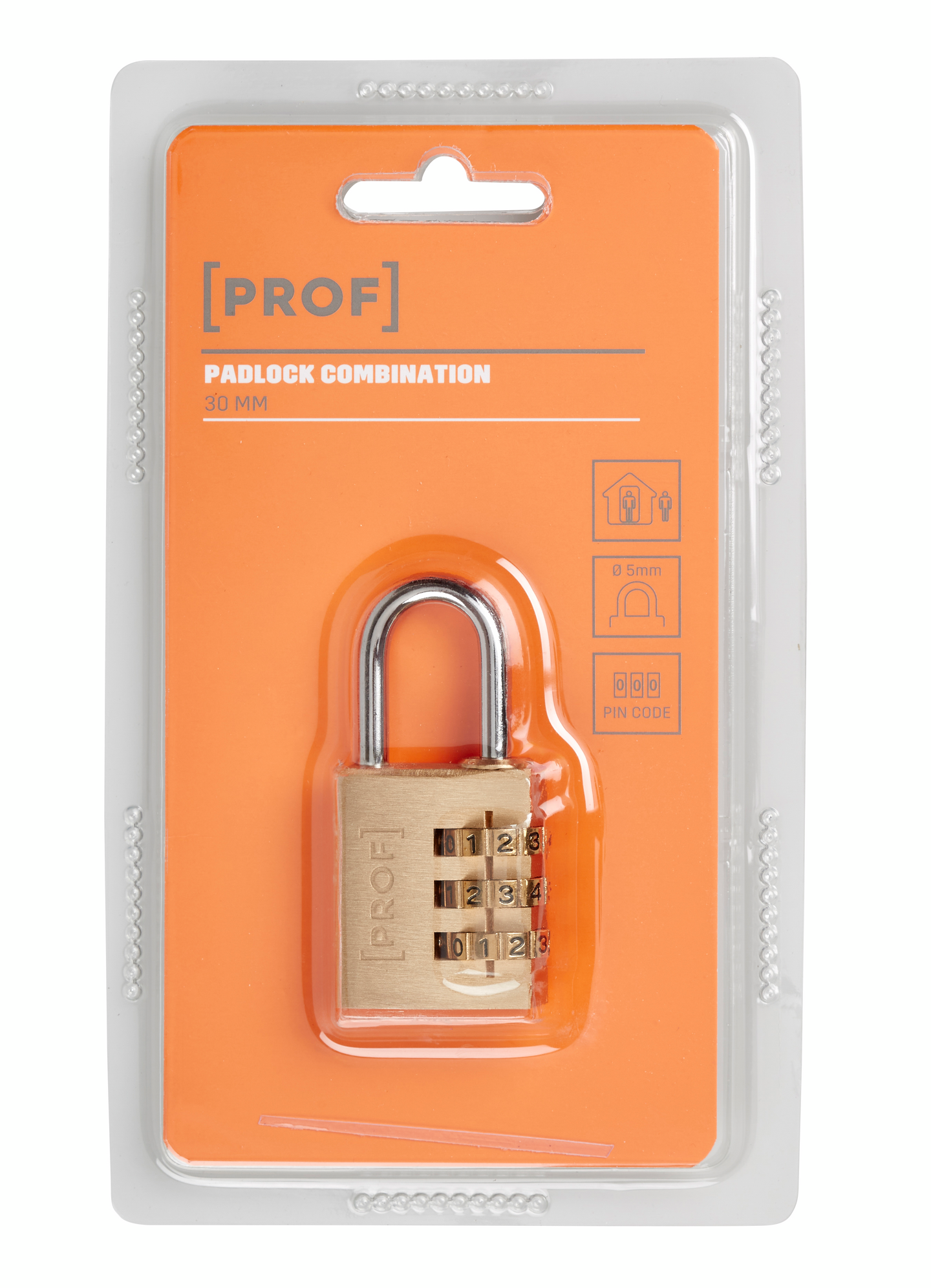 Riippulukko PROF 30mm numerosarja