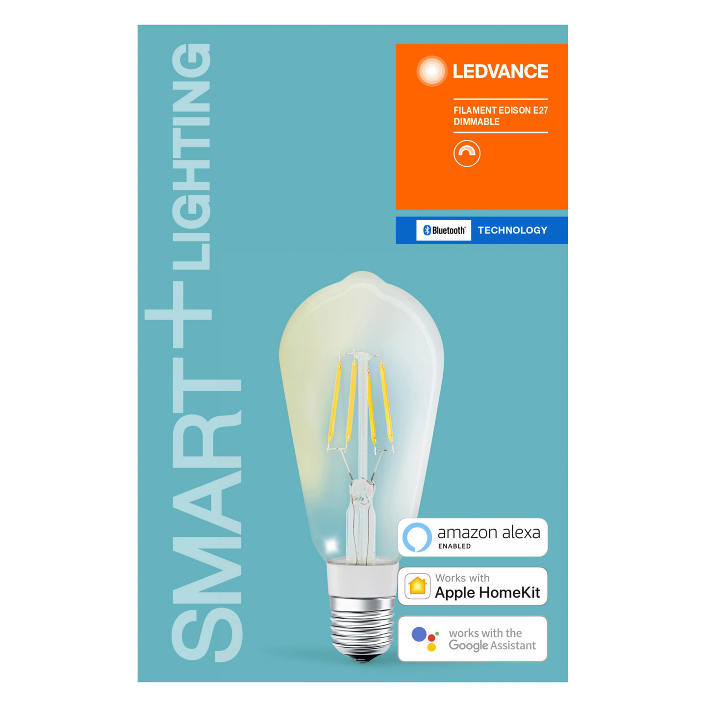 Led-lamppu LEDVANCE SMART+ BT Edison Fil 600lm 827 E27