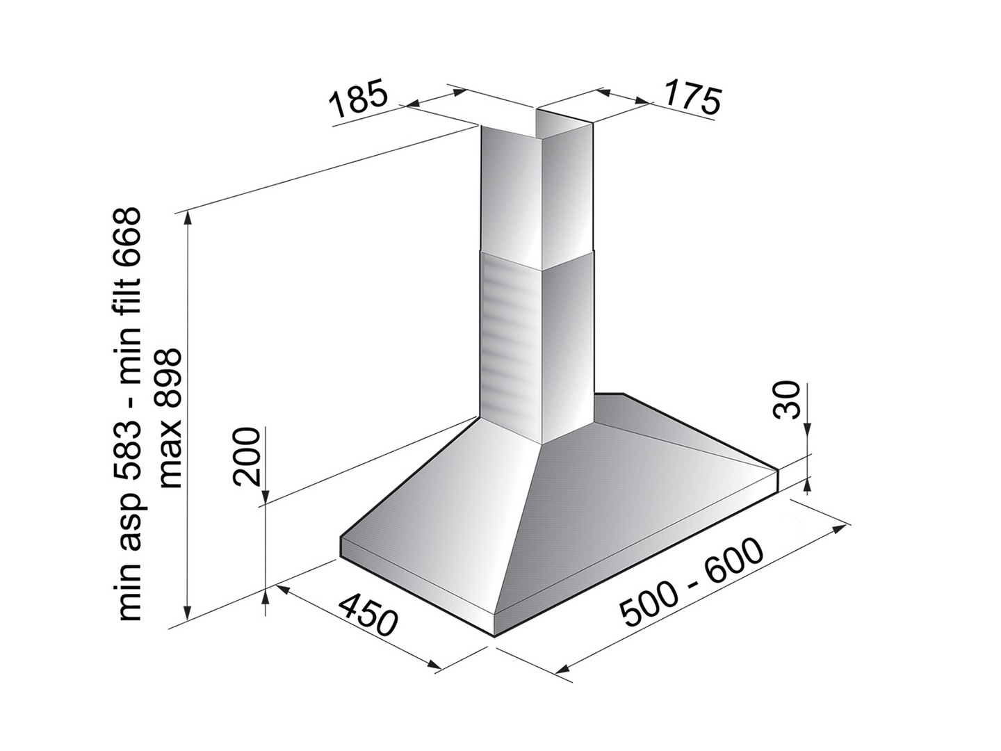 Liesituuletin Cello Ceres 60cm rst