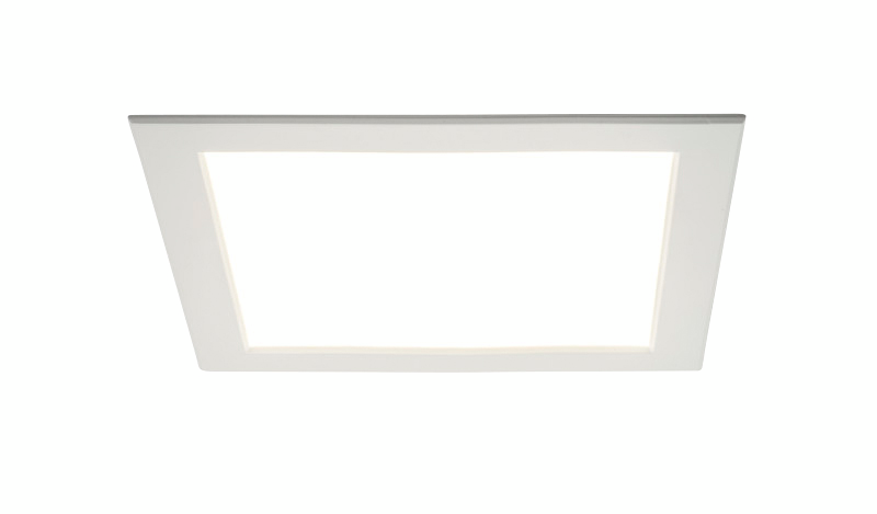 Alasvalo Airam Flat Sq 120 IP44 9W/840 PCO himmennettävä valkoinen