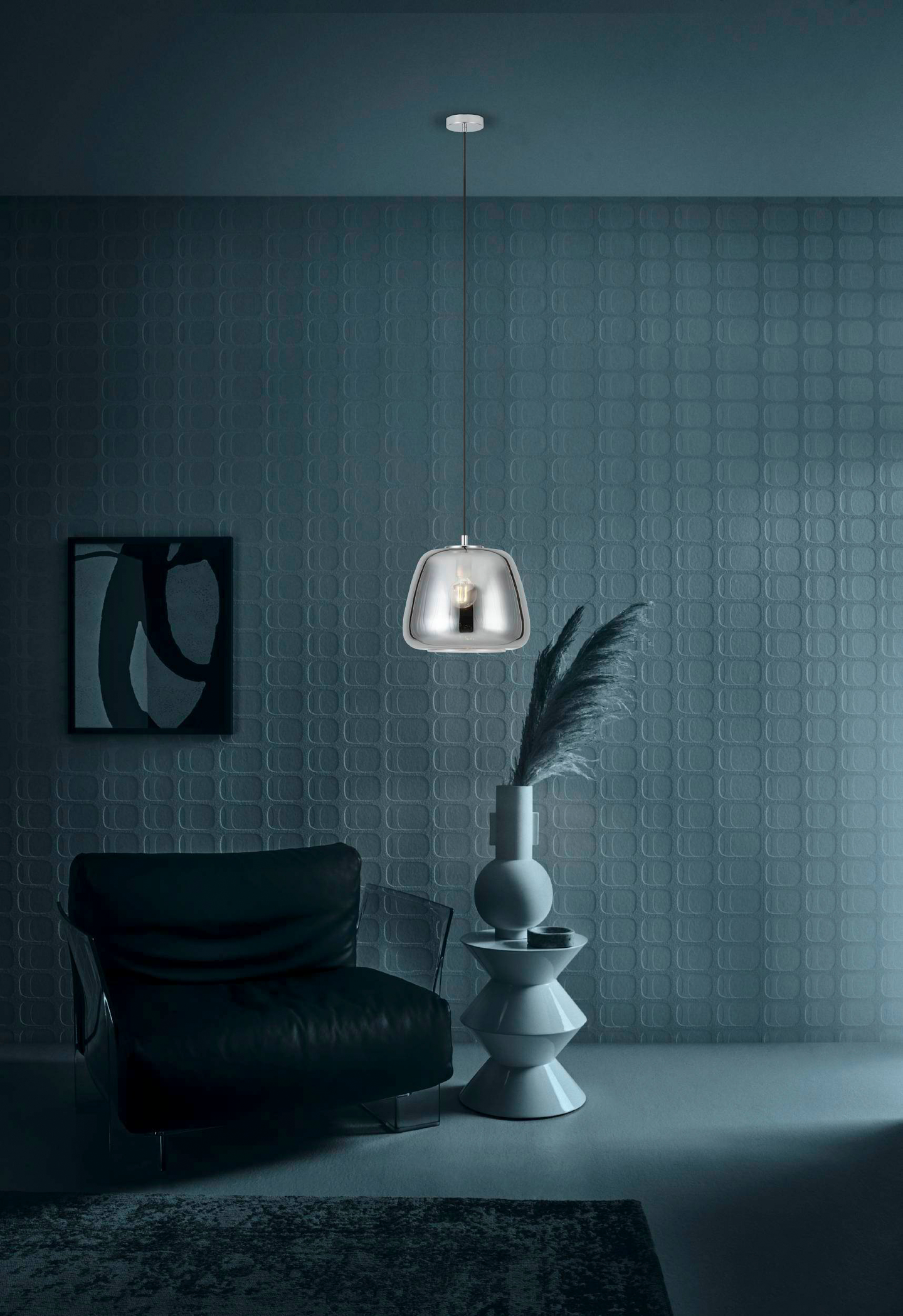 Riippuvalaisin EGLO Albarino savulasi