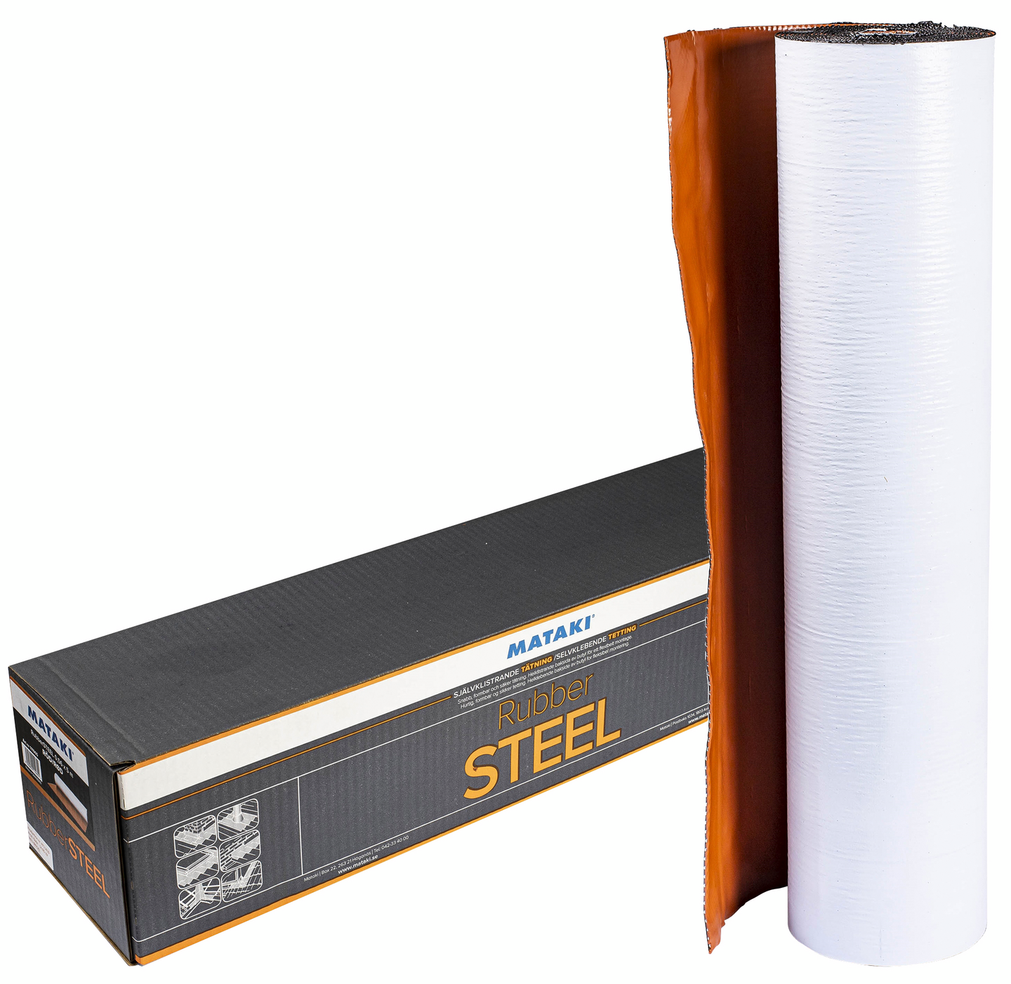 TÄTNING MATAKI RUBBERSTEEL RÖD 0,56X5M