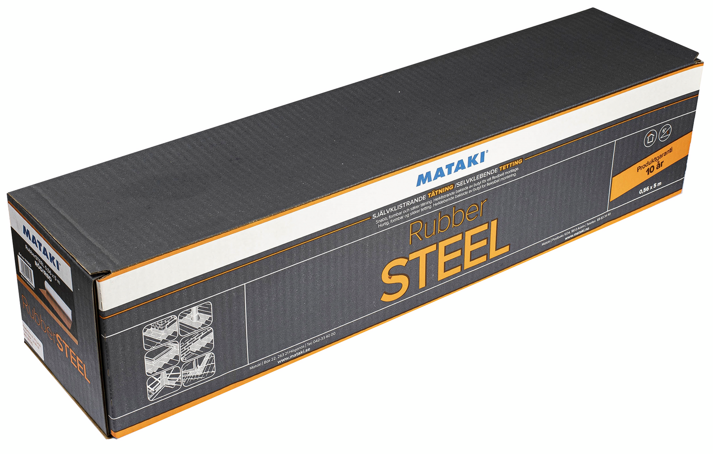 TÄTNING MATAKI RUBBERSTEEL RÖD 0,56X5M