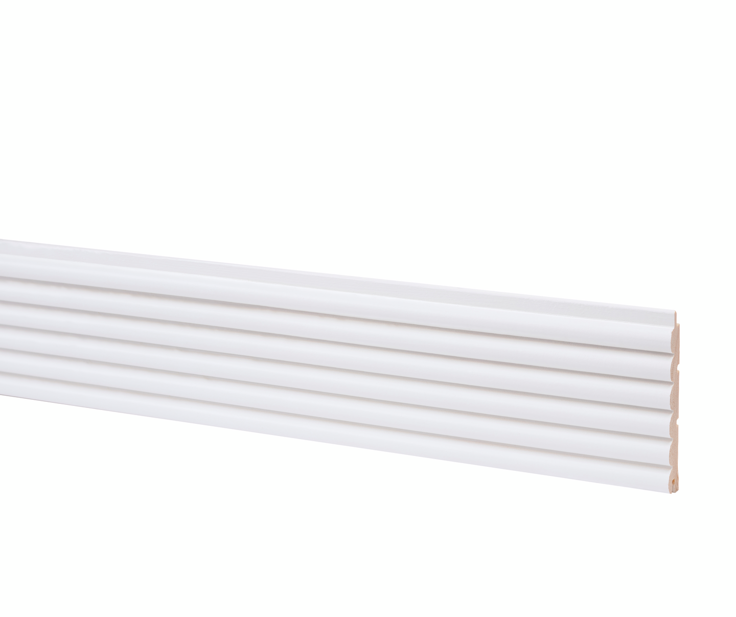 Sisustuspaneeli Cello 15x95x3170 sormi valkoinen päätypontattu