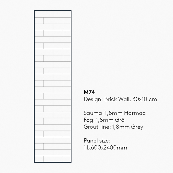 Sisustuslevy Fibo 3091-M74 HG Denver White