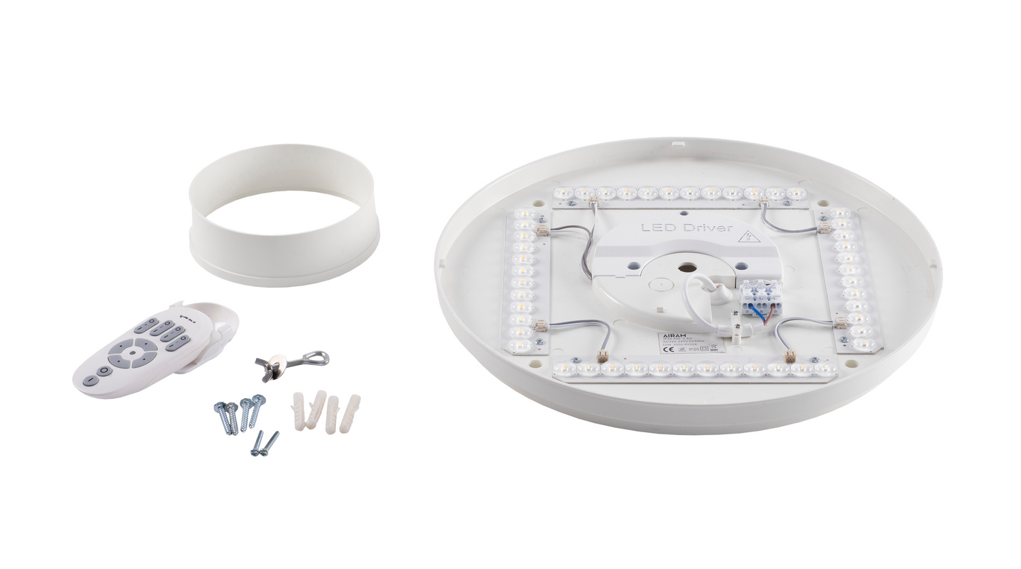 Plafondi Airam Gaia Slim Round 400 22W 2700/6500K himmennettävä