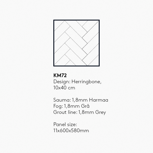 Välitilalevy Fibo 4001-KM72 S Terrasso Light (Fishbone)