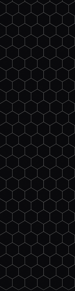 Sisustuslevy Fibo 2024-M71 S Black (Hexagon)