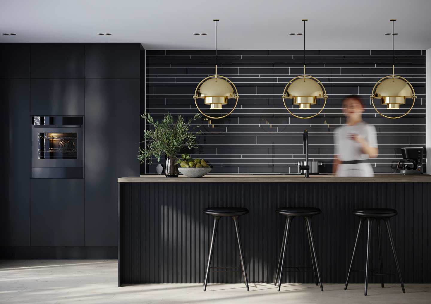 Sisustuslevy Fibo 2124-M99 HG New York Black