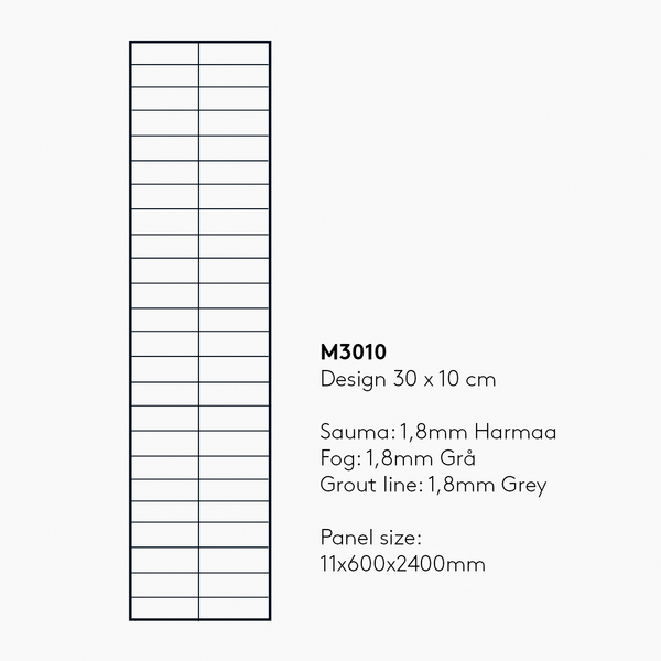 Sisustuslevy Fibo 3091-M3010 HG Denver White