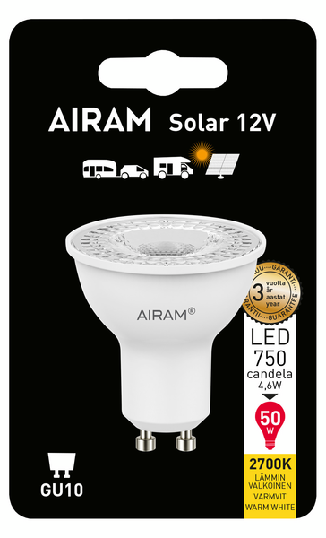 Led-kohdelamppu Airam Solar 345lm 2700K GU10