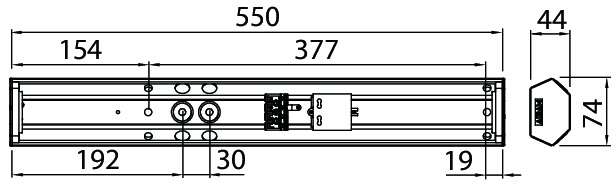 Työpistevalaisin Airam Handy 550mm 3000/4000K 800lm