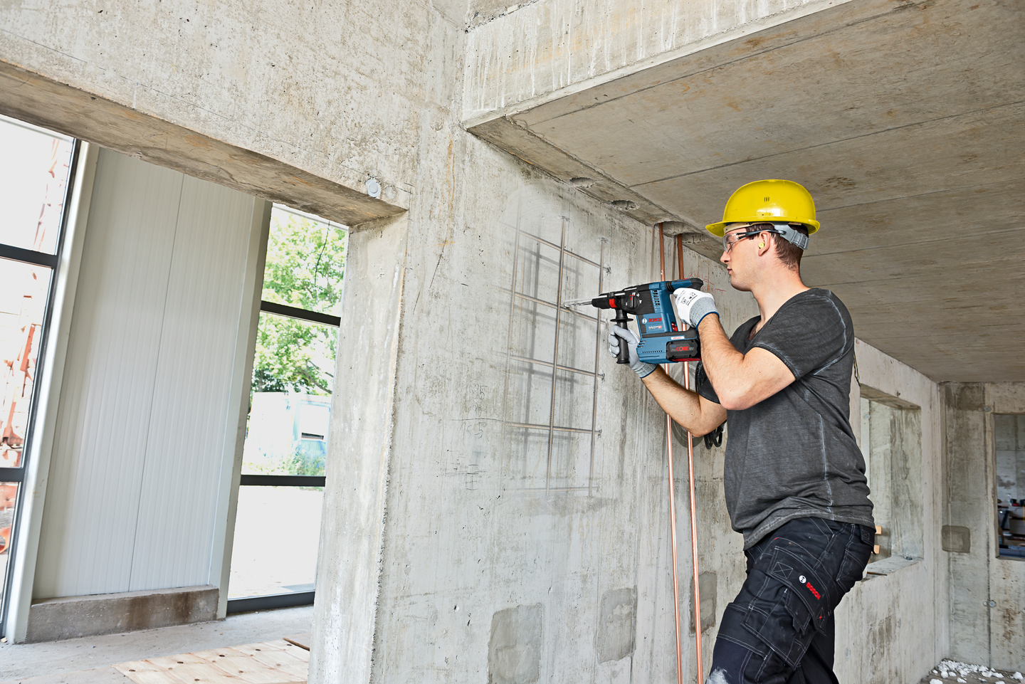 Akkuporavasara Bosch GBH 18V-26 F Solo L-Boxx