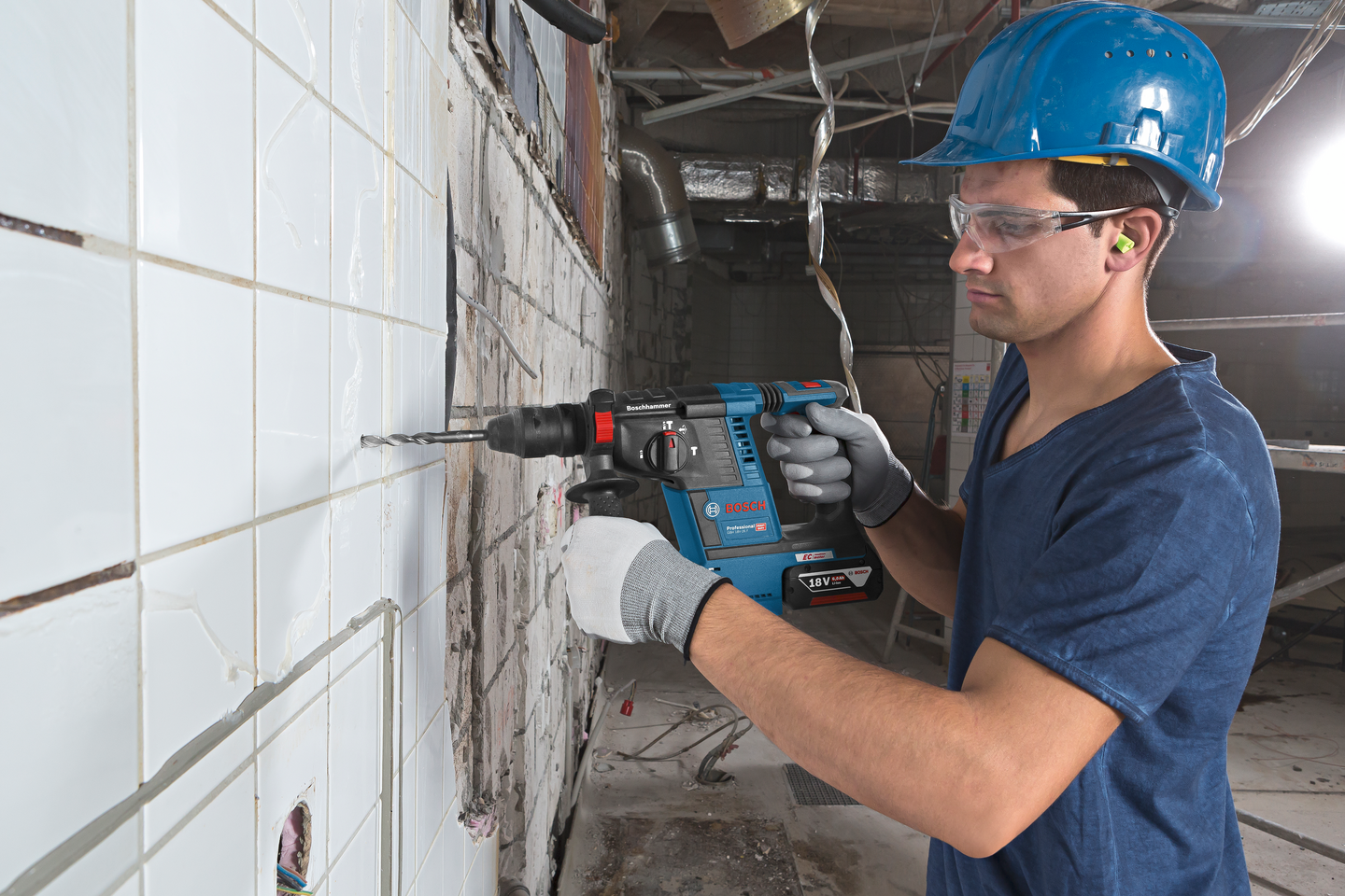 Akkuporavasara Bosch GBH 18V-26 F Solo L-Boxx