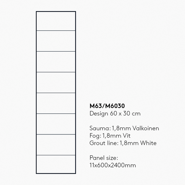 Sisustuslevy Fibo 0089-M6030 EM Aberdeen