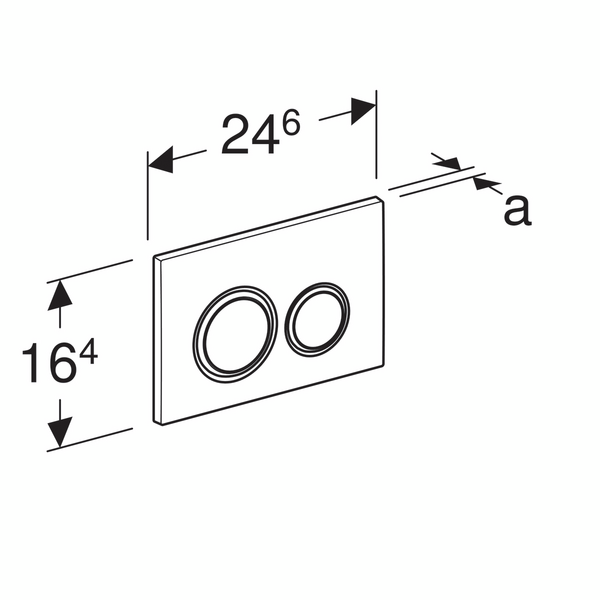 Huuhtelupainike Geberit Sigma21 mustang-liuskekivi